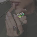 انگشتر نقره و سنگ زیبا و کمیاب آمولیت