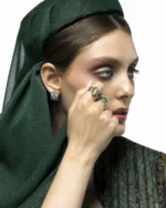 انگشتر نقره روکش طلا سفید