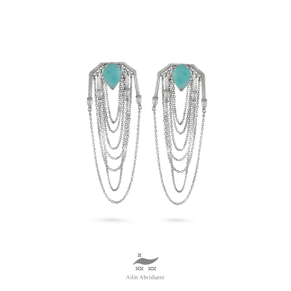 گوشواره نقره آویز - Image 2