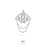 سنجاق سینه نقره زنانه لوتوس - Image 3