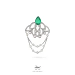 سنجاق سینه نقره زنانه لوتوس - Image 6