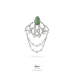 سنجاق سینه نقره زنانه لوتوس - Image 5