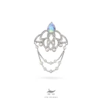 سنجاق سینه نقره زنانه لوتوس